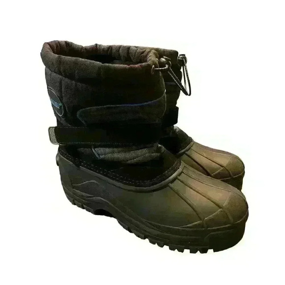 Khombu Men's Size 7M Black/Blue Peter Winter Boots Waterproof Great Condition - Picture 4 of 7